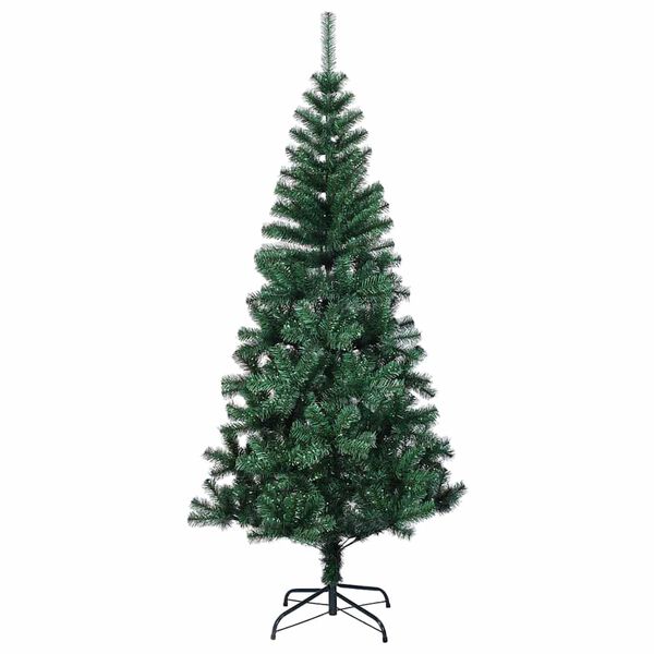 vidaXL &Aacute;rvore de Natal Artificial Pr&eacute;-iluminada Verde 120 cm