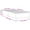 vidaXL Estrado de cama plataforma Cinzento-claro 100 x 200 cm tecido