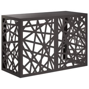 vidaXL Capa de Ar Condicionado Preto 90 x 40 x 60 cm A&ccedil;o