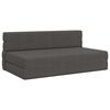 vidaXL Sof&aacute; Cama Dobr&aacute;vel Cinzento-Escuro 152 x 86,5 x 60 cm Tecido