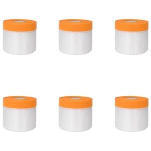 vidaXL Folha de Poeira com Fita Adesiva 6 unid. Transparente HDPE