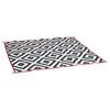 Bo-Camp Tapete de exterior Chill mat Lewisham M 2x1,8 m preto e branco