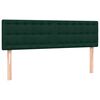 vidaXL Cama box spring com colch&atilde;o 160x210 cm veludo verde escuro