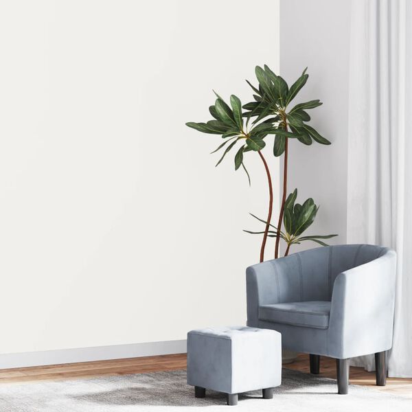 vidaXL Papel parede 3D 10x0,53 m tecido não-tecido creme sólido