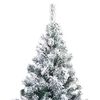 vidaXL &Aacute;rvore de Natal Artificial Branco 180 cm PVC, A&ccedil;o e Pl&aacute;stico