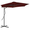 vidaXL Guarda-sol de jardim com poste de a&ccedil;o 300x230 cm bord&ocirc;