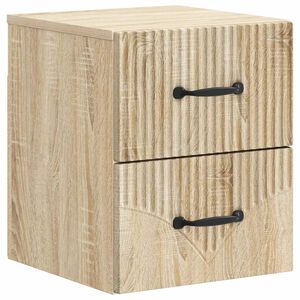 vidaXL Gabinete de Canto Montado na Parede com gaveta Carvalho Sonoma