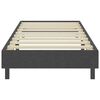 vidaXL Cama boxspring 100x200 cm tecido cinzento