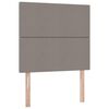 vidaXL Cama com arruma&ccedil;&atilde;o e colch&atilde;o Cinzento-acastanhado 90 x 190 cm
