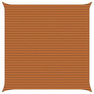 vidaXL Vela de sombra solar Laranja e Marrom 7 x 7 m
