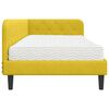 vidaXL Estrutura de Cama de Canto Amarelo 100 x 200 cm Veludo