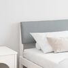 vidaXL Cabeceira estofada Cinzento-claro 180 cm
