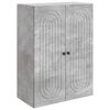 vidaXL Arm&aacute;rio de Parede Cinzento Cimento 66 x 34,5 x 90 cm