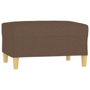 vidaXL Apoio de p&eacute;s 70x55x41 cm tecido castanho
