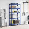 VidaXL 5-Layer Storage Shelf Blue Steel&Madeira de engenharia