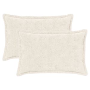 vidaXL Capa almofada 2 unid. HOUTEN Branco 30 x 50 cm