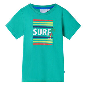 T-shirt de crian&ccedil;a verde 140