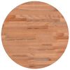 vidaXL Tampo de mesa redondo &Oslash;40x2,5 cm madeira de faia maci&ccedil;a