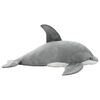 vidaXL Golfinho de peluche cinzento