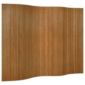 vidaXL Divis&oacute;ria largura 250 cm altura 165 cm bambu castanho