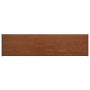 vidaXL Soleira de Janela Madeira Marrom 100 x 25 x 4,5 cm PVC