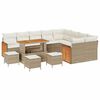 vidaXL Conjunto de Sof&aacute; de Jardim 14 unid. 10-N&uacute;mero de lugares