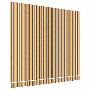 vidaXL Tecido de substitui&ccedil;&atilde;o para toldo laranja e preto 280x245 cm poli&eacute;ster