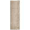 vidaXL Tapete pelo curto macio e lav&aacute;vel HUARTE 80x250 cm cor areia