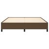 vidaXL Estrutura de cama sem colch&atilde;o 180x200 cm tecido castanho-escuro