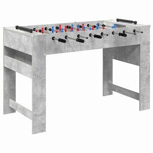 vidaXL Mesa de Pebolim Cinzento Concreto 125 x 60,5 x 80 cm