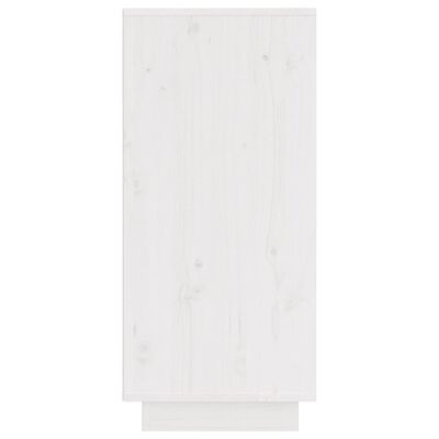 vidaXL Aparadores 2 pcs 31,5x34x75 cm madeira de pinho maciça branco