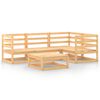 vidaXL 5 pcs conjunto lounge de jardim pinho maci&ccedil;o