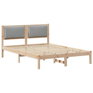vidaXL Estrutura da Cama com cabeceira Cinzento-claro 160 x 200 cm
