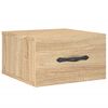 vidaXL Mesa de cabeceira montagem na parede 35x35x20 cm cor sonoma