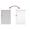 vidaXL Persiana de Janela com cortinas Manual Prateado Alum&iacute;nio