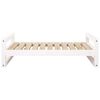 vidaXL Cama para c&atilde;es 95,5x65,5x28 cm madeira de pinho maci&ccedil;a branco