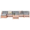vidaXL 7 pcs conjunto lounge de jardim madeira de douglas maci&ccedil;a
