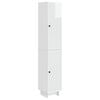 vidaXL Conjunto de Gabinete 2 pcs Branco Brilhante 34,5 x 33 x 90 cm