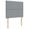 vidaXL Cama boxspring com colch&atilde;o 120x190 cm tecido cinzento-claro