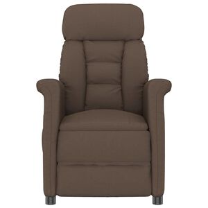 vidaXL Cadeira de massagem Castanho 96.5 x 70.5 x 95 cm Microfibra