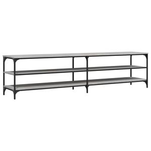 vidaXL M&oacute;vel p/ TV 200x30x50cm derivados madeira/metal cinzento sonoma
