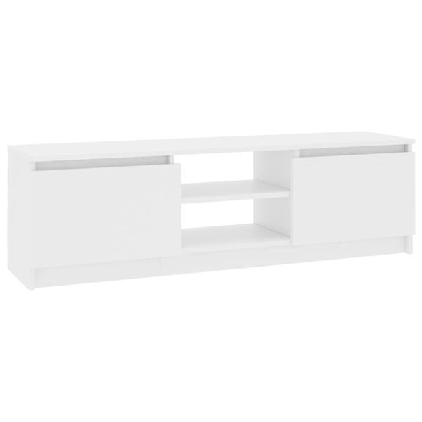vidaXL M&oacute;vel de TV 120x30x35,5 cm contraplacado branco