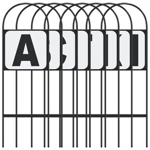 vidaXL Marcadores de adestramento 8 pcs a&ccedil;o
