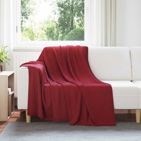 vidaXL Cobertores de Sof&aacute; 6 pcs Vermelho Bordeaux 200 x 150 cm L&atilde;