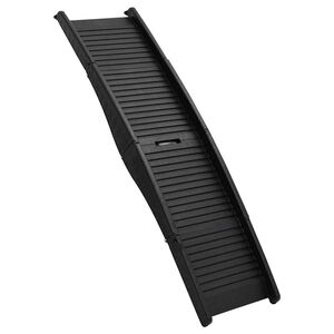 vidaXL Rampa dobr&aacute;vel para c&atilde;es 153x40x12,5 cm pl&aacute;stico preto