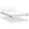 vidaXL Estrutura de cama 120x200 cm metal branco
