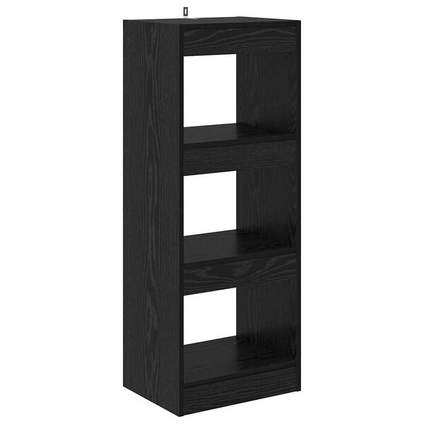 vidaXL Gabinete de Livros Carvalho preto 40 x 30 x 103 cm