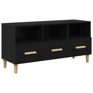 vidaXL Gabinete para TV com gaveta Carvalho Preto 102 x 36 x 50 cm