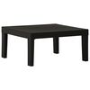 vidaXL Mesa lounge de jardim pl&aacute;stico cinzento