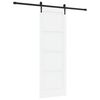 vidaXL Porta Deslizante ORKDAL Branco e Preto 73,5 x 211 cm